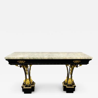 Neoclassical Style Console Table Refinished Bronze Celebrity Provenance