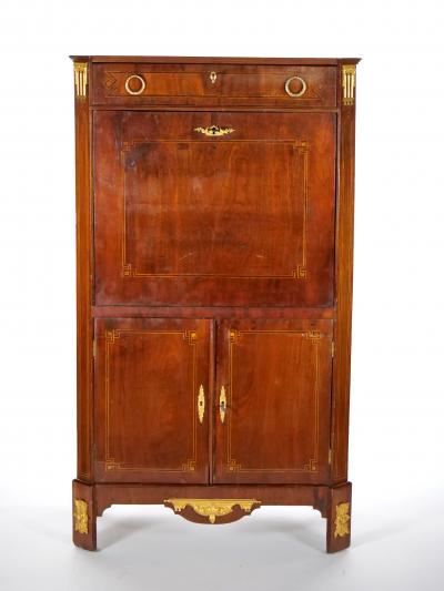 Neoclassical Style Mahogany Bronze Ormolu Mounted Secretaire