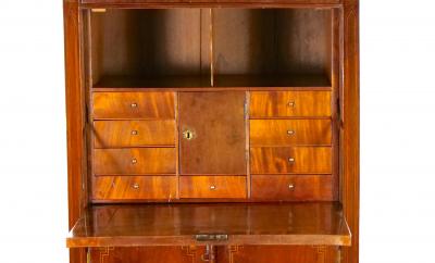 Neoclassical Style Mahogany Bronze Ormolu Mounted Secretaire