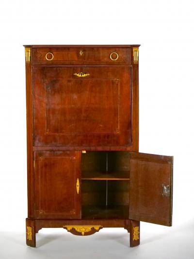 Neoclassical Style Mahogany Bronze Ormolu Mounted Secretaire