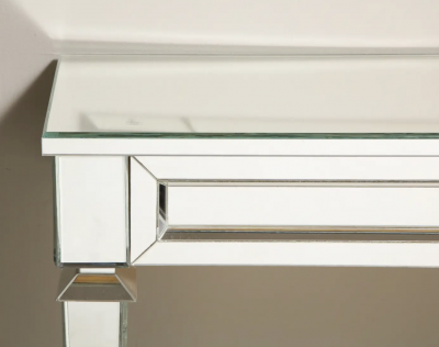 Neoclassical Style Mirrored Wall Mount Console