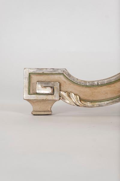 Neoclassical Style Polychrome Giltwood Center Table