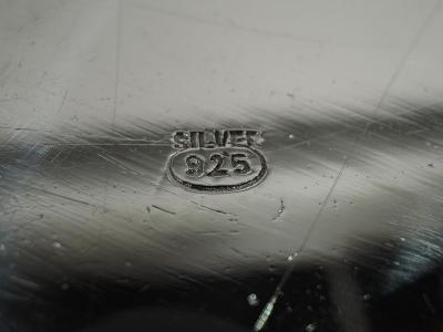 Neoclassical Style Sterling Silver Beaded Tray