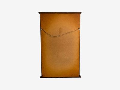 Neoclassical Style Trumeau Mirror Black Painted Wood Giltwood Italy 20th C 