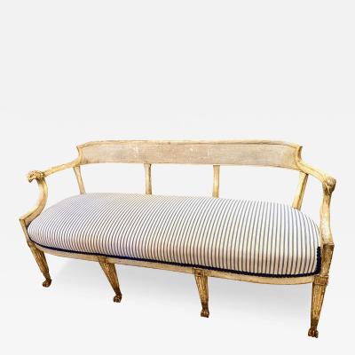 Neoclassical Swedish Gustavian Settee