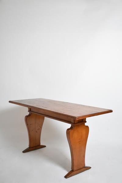 Neoclassical oak console table 1950s 
