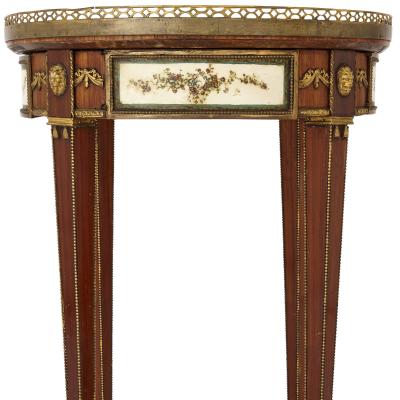 Neoclassical style gilt bronze mounted wooden side table