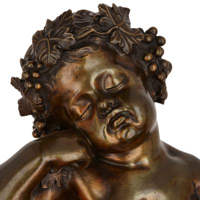 Neoclassical style malachite and gilt bronze mounted clock set