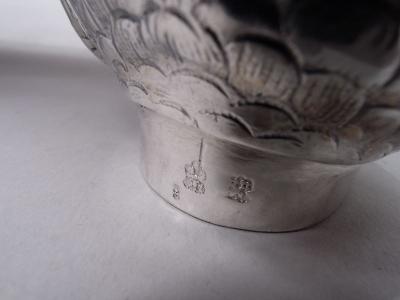 Neresheimer German Silver Brooding Raven Bird Spice Box