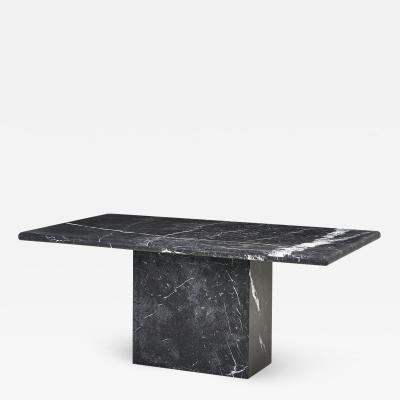 Nero Marquina Marble Dining Table Stone International Italy 1970