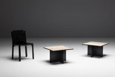 Nerone Ceccarelli Sculptural Stone Side Tables by Nerone Ceccarelli Italy 1970s