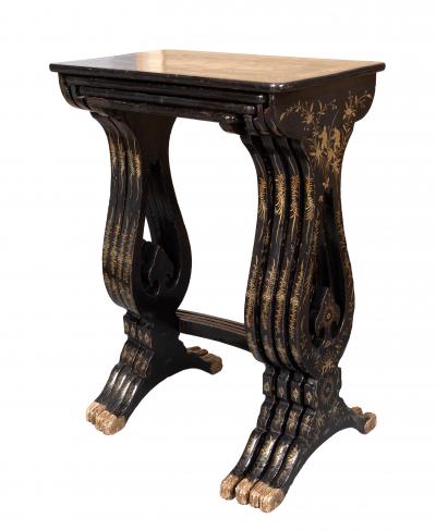 Nest Of Four Chinese Export Lacquer Tables