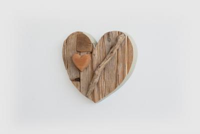 Neufeldt Max Max Neufeldt Branch Heart Collage Assemblage Sculpture 1990