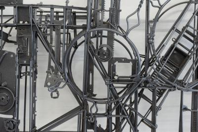 Neufeldt Max Max Neufeldt Metal Assemblage Sculpture 1990c