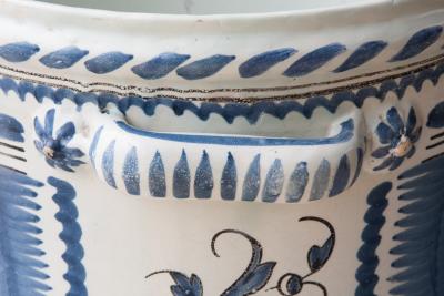 Nevers 18th Century Faience Pot A Oranger Circa 1760