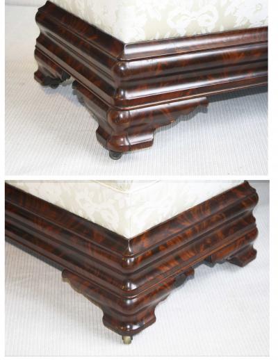 New York Classical Period Long Ottoman