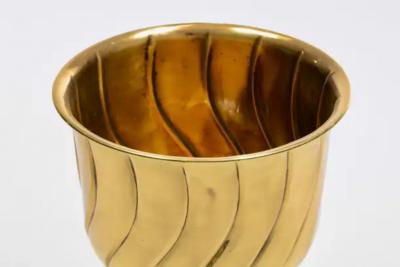 Newly Professionally Polished Hollywood Regency Wine Champagne Bucket on Stand