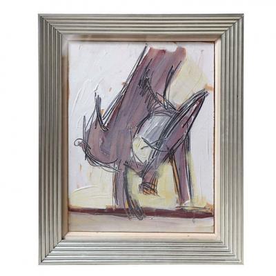 Nicholas Krushenick Nicholas Krushenick Original Oil on Paper Bird 1929 1999