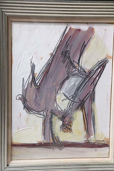 Nicholas Krushenick Nicholas Krushenick Original Oil on Paper Bird 1929 1999