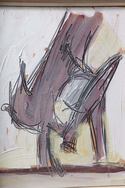 Nicholas Krushenick Nicholas Krushenick Original Oil on Paper Bird 1929 1999