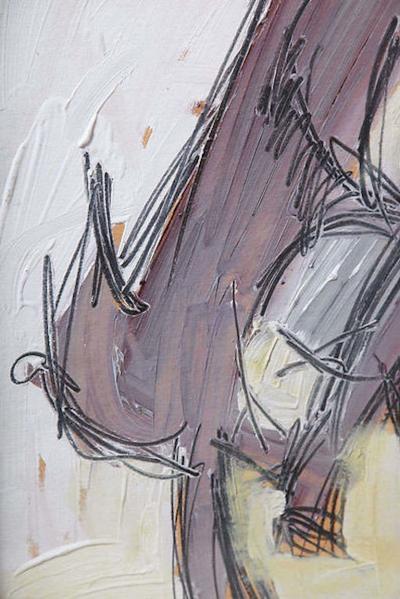 Nicholas Krushenick Nicholas Krushenick Original Oil on Paper Bird 1929 1999
