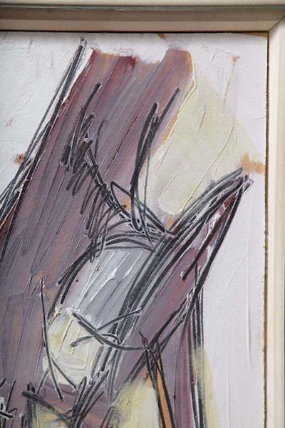 Nicholas Krushenick Nicholas Krushenick Original Oil on Paper Bird 1929 1999