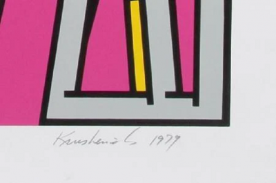 Nicholas Krushenick Small Pink