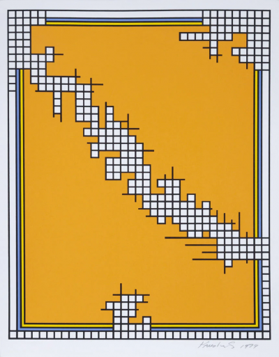 Nicholas Krushenick Untitled Wire Mill Variant 