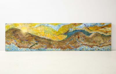 Nick Stavrides Amagansett Sunset by Nick Stavrides Oil on Canvas