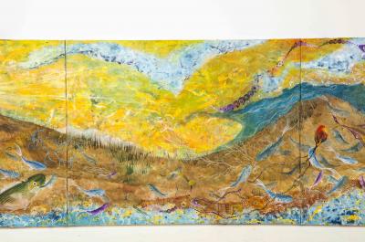 Nick Stavrides Amagansett Sunset by Nick Stavrides Oil on Canvas