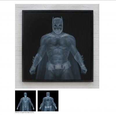 Nick Veasey Batman vs Superman lenticular