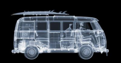 Nick Veasey Camper Van on the Road 9 