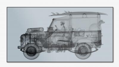 Nick Veasey Land Rover Surfer Grey