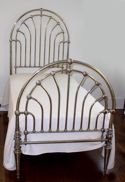 Nickel Clad Twin Bed