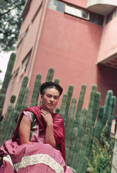 Nickolas Muray Frida In Front of Organ Cactus Fence Atlavista 1938