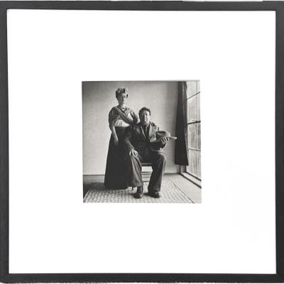 Nickolas Muray Frida and Diego With Hat by Nickolas Muray