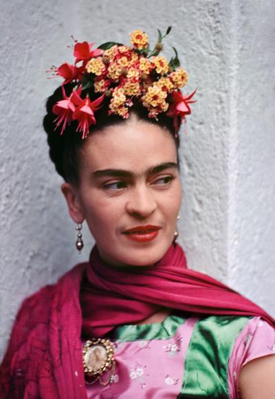 Nickolas Muray Frida in a Pink and Green Blouse