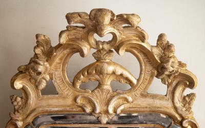 Niclas Meunier Swedish 18th Century Rococo Mirror