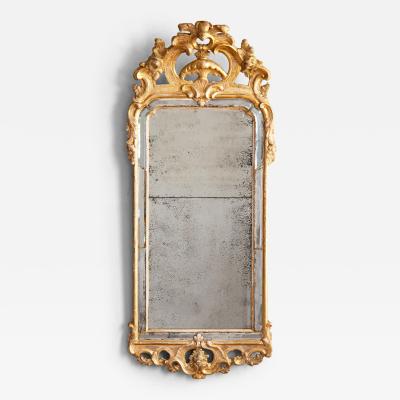Niclas Meunier Swedish 18th Century Rococo Mirror