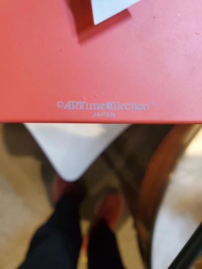 Nicolai Canetti MEMPHIS STYLE CONSTRUCTIVISM ALUMINIUM DESK CLOCK BY NICOLAI CANETTI