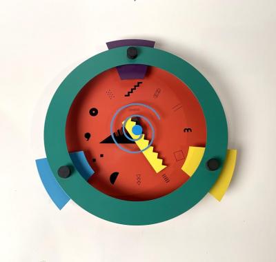 Nicolai Canetti Memphis Period Clock by Nicolai Canetti