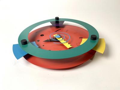 Nicolai Canetti Memphis Period Clock by Nicolai Canetti