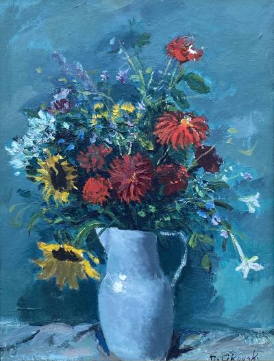 Nicolai Cikovsky Bouquet in Pitcher