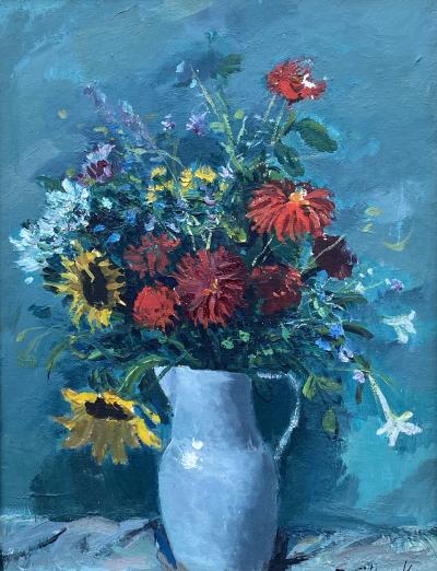 Nicolai Cikovsky Bouquet in Pitcher