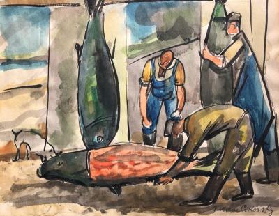 Nicolai Cikovsky Fish Mongers 