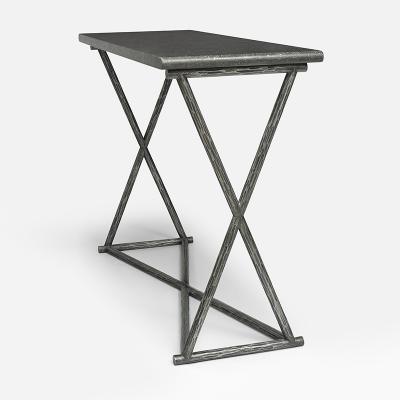 Nicolas Aubagnac SAMSON Forged steel and Hainaut stone console