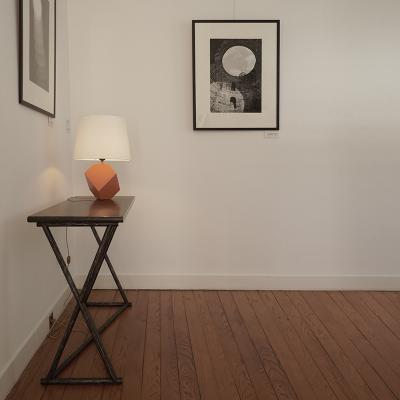 Nicolas Aubagnac SAMSON Forged steel and Hainaut stone console