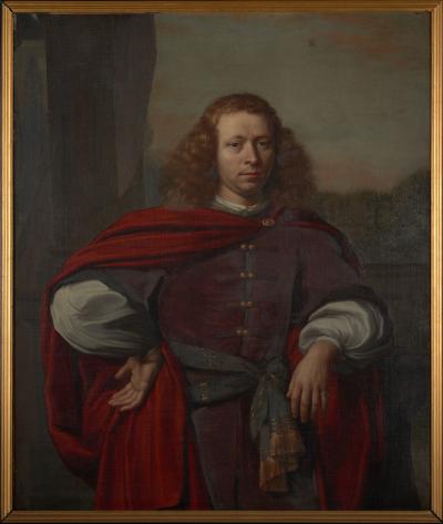 Nicolas Maes 17th C Baroque Portrait of a Gentleman in three quarter length c 1670