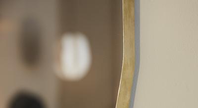 Nicolas S bastien Reese Gold Foglio mirror by Nicolas and S bastien Reese