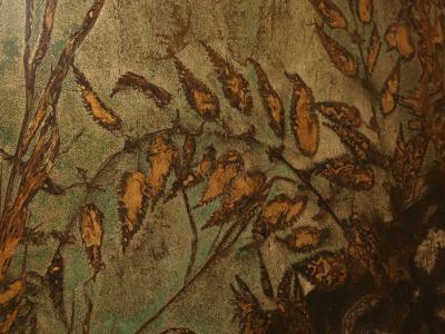 Nicolas Seailles large two lacquered panels framed 1978